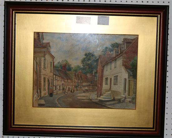 Watercolour by T C Barfield, signed and dated 1895